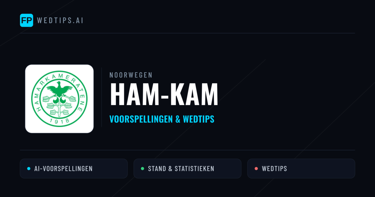 Ham-Kam voorspellingen & statistieken