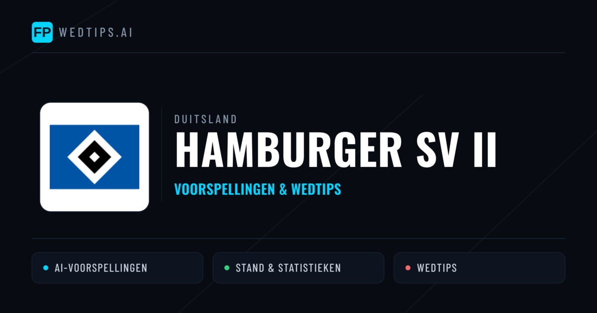 Hamburger SV II voorspellingen & statistieken