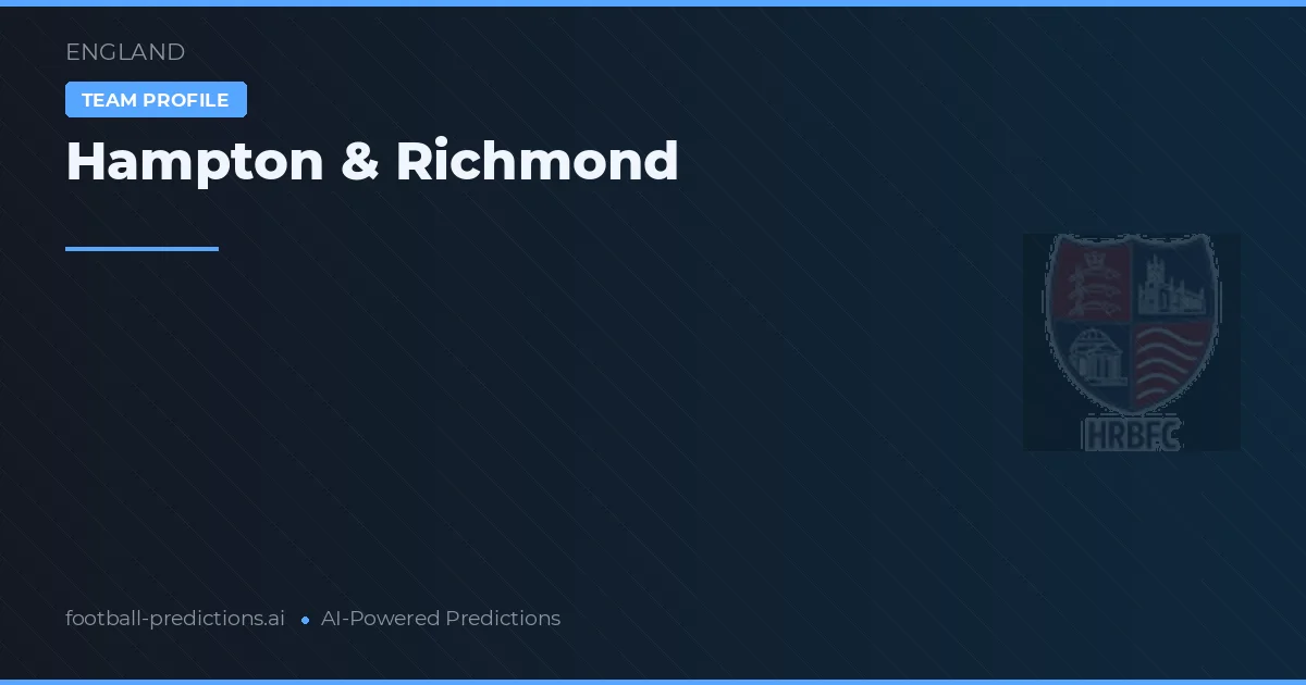 Hampton & Richmond voorspellingen & statistieken