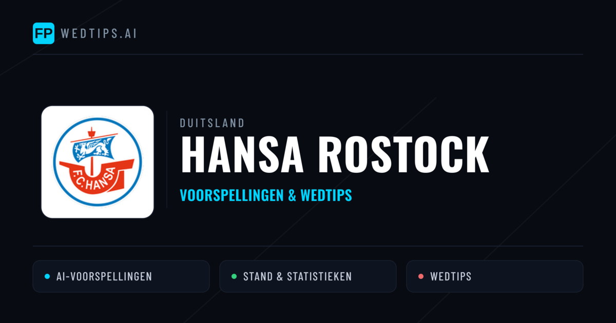 Hansa Rostock voorspellingen & statistieken