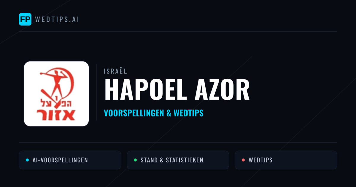 Hapoel Azor voorspellingen & statistieken