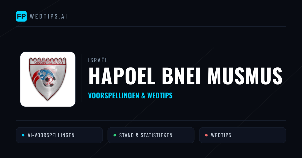 Hapoel Bnei Musmus voorspellingen & statistieken