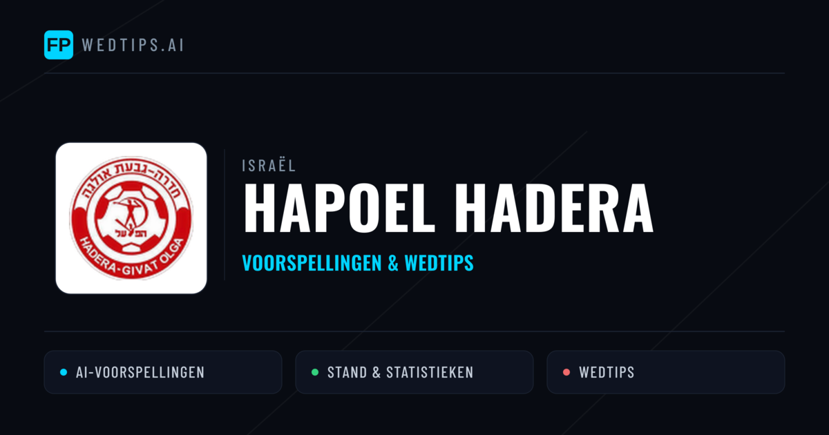 Hapoel Hadera voorspellingen & statistieken