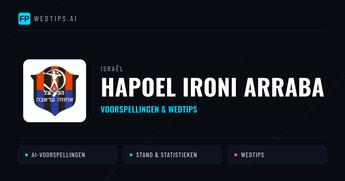 Hapoel Ironi Arraba voorspellingen & statistieken