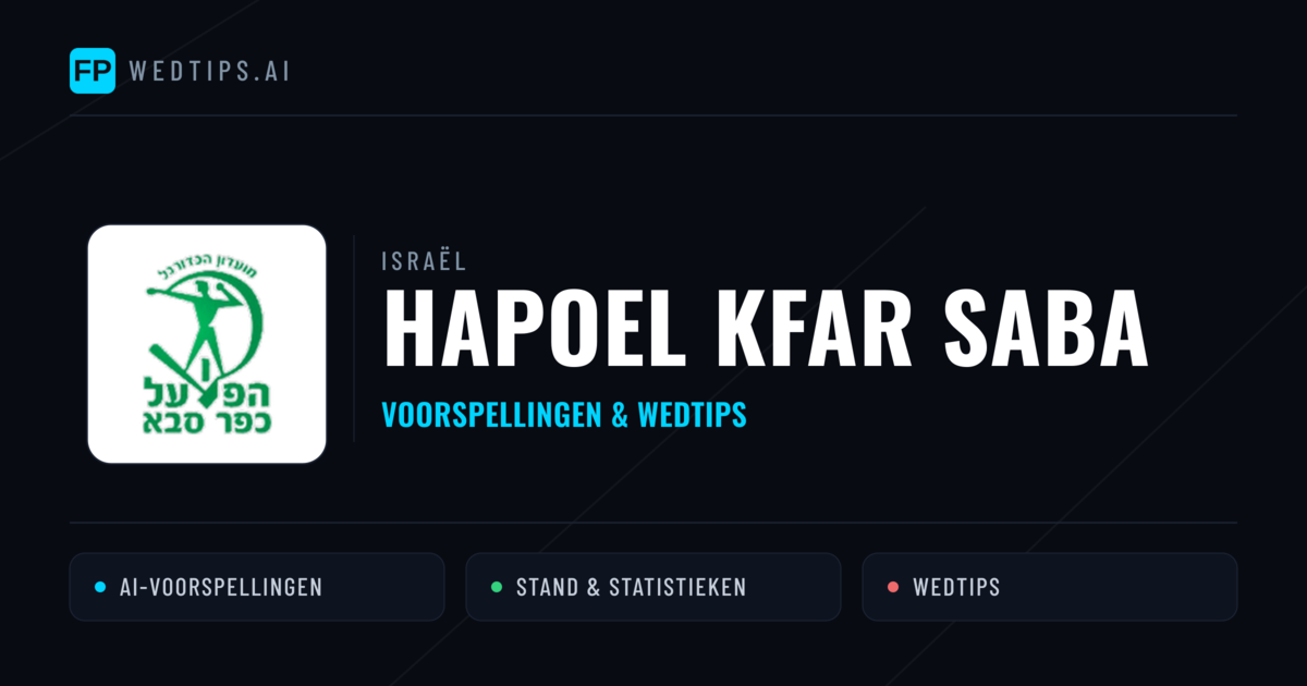 Hapoel Kfar Saba voorspellingen & statistieken