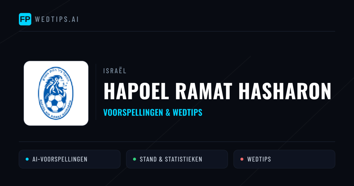 Hapoel Ramat HaSharon voorspellingen & statistieken