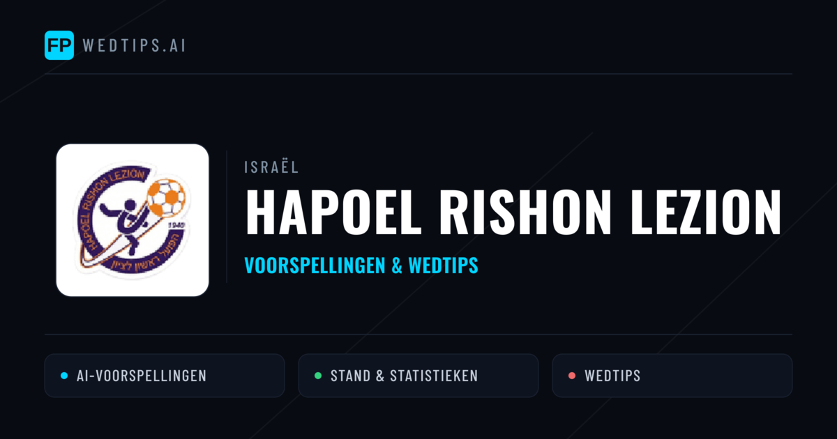 Hapoel Rishon LeZion voorspellingen & statistieken