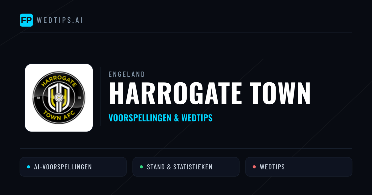 Harrogate Town voorspellingen & statistieken