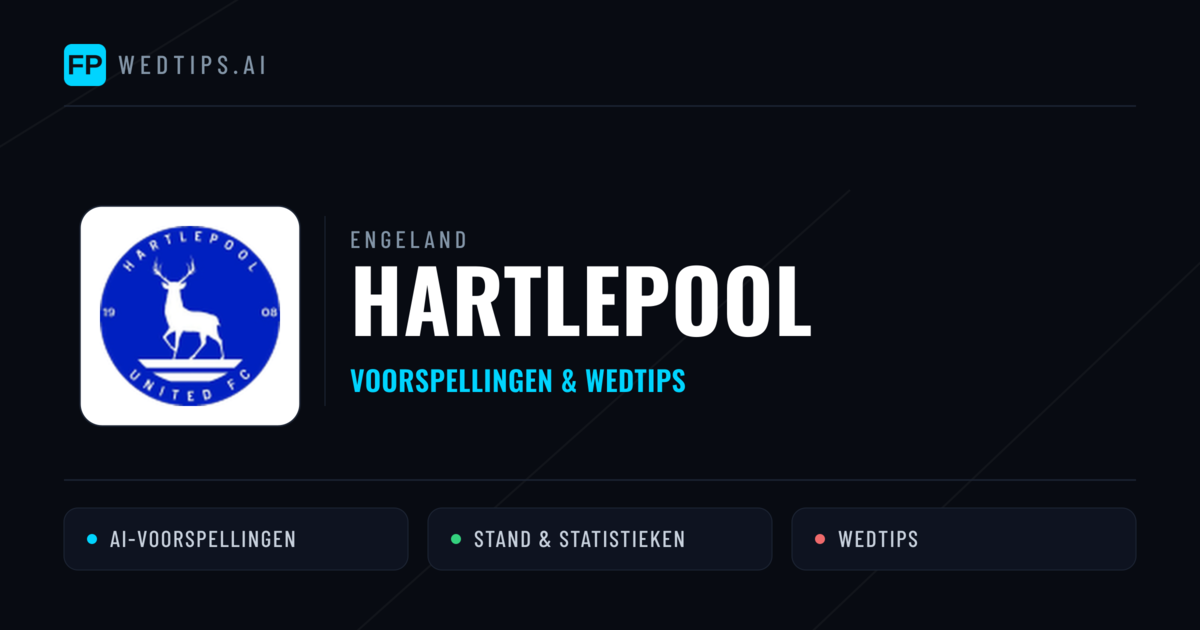 Hartlepool voorspellingen & statistieken