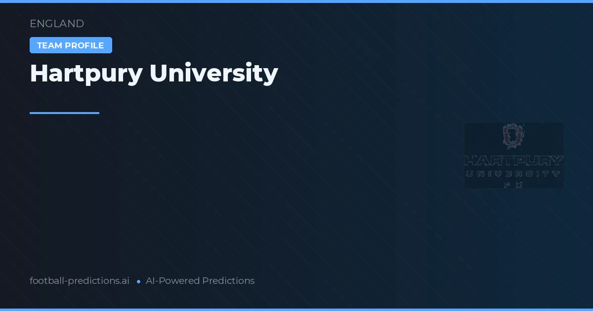 Hartpury University voorspellingen & statistieken
