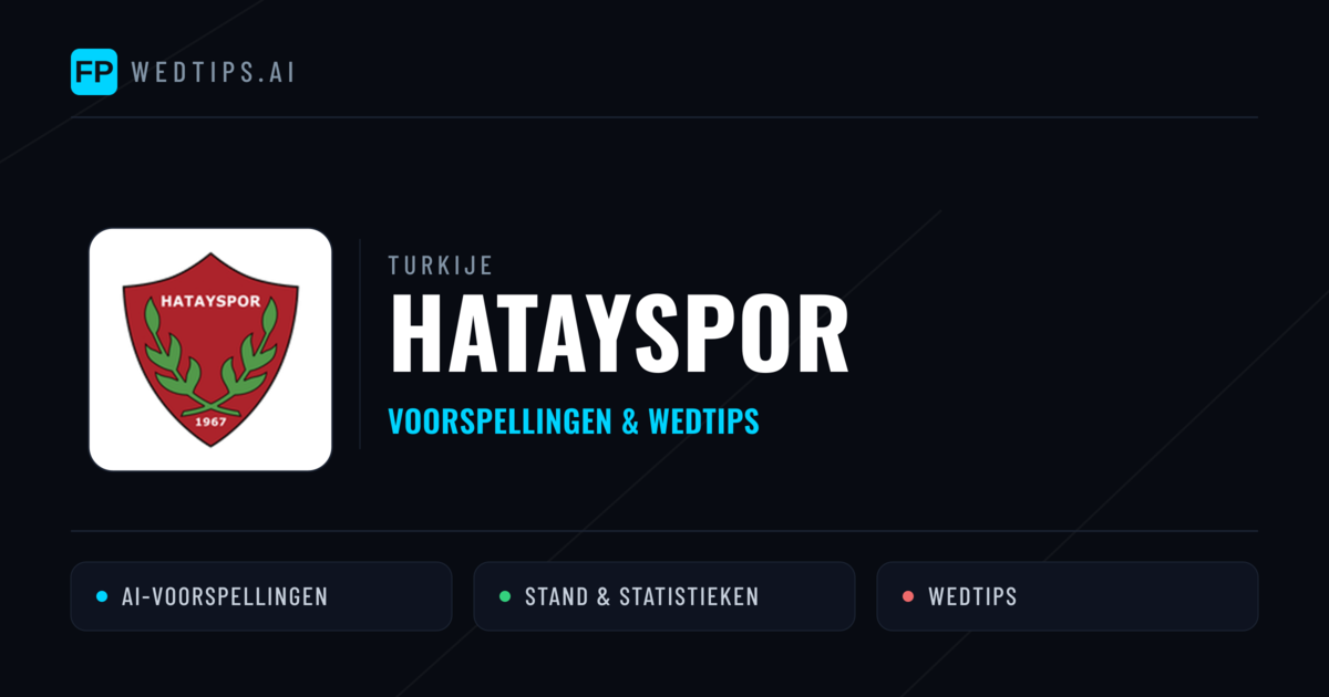 Hatayspor voorspellingen & statistieken