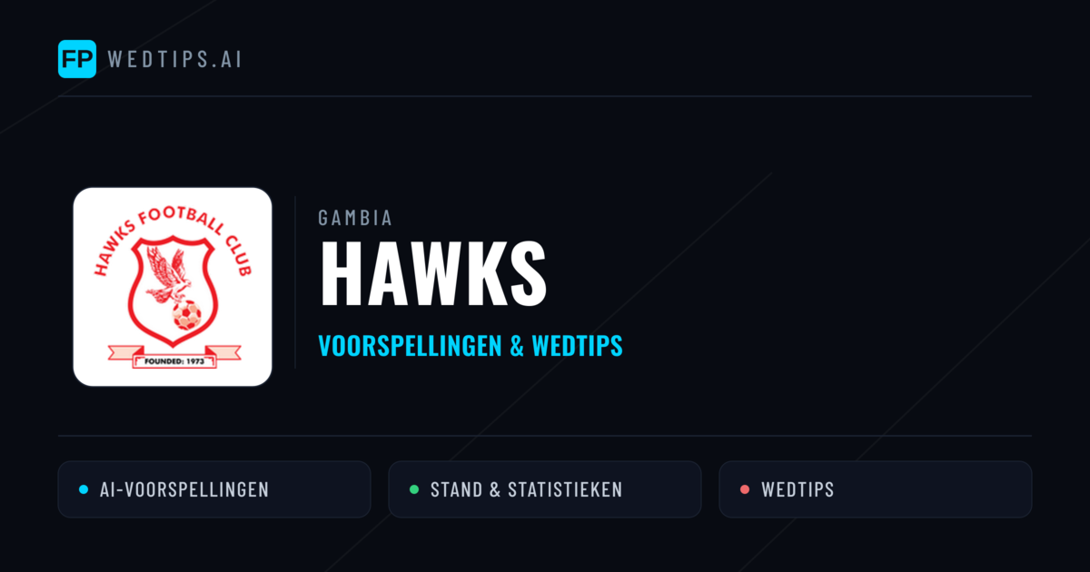 Hawks voorspellingen & statistieken