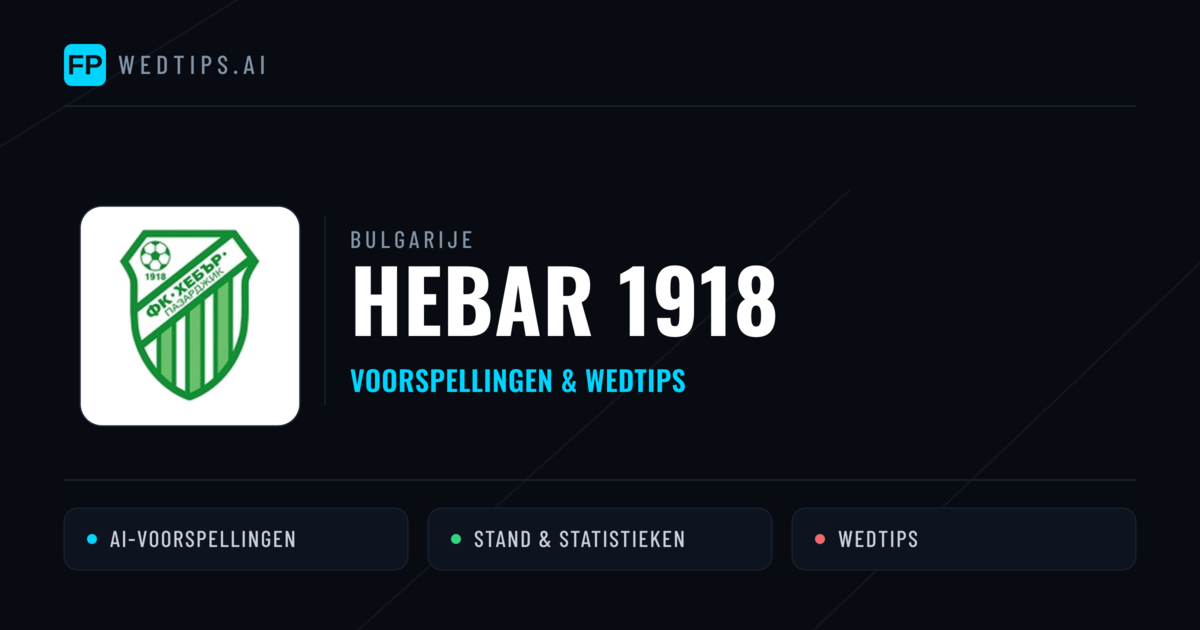Hebar 1918 voorspellingen & statistieken