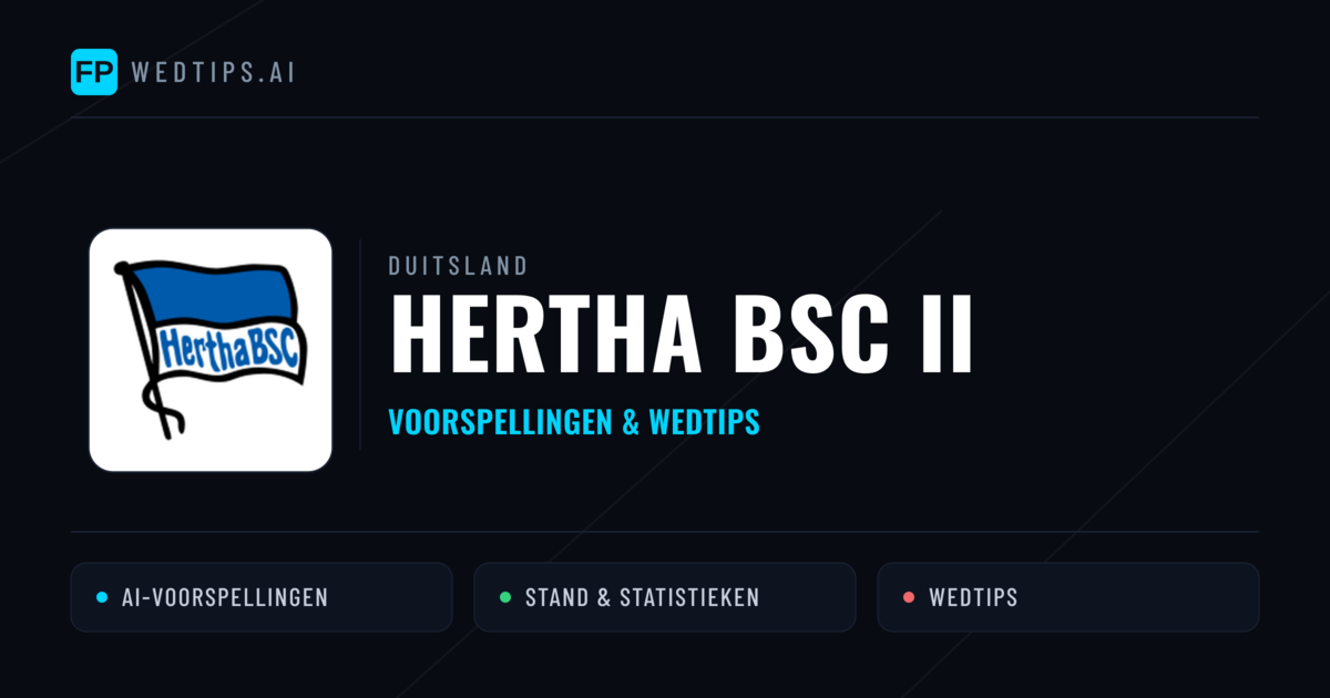 Hertha BSC II voorspellingen & statistieken