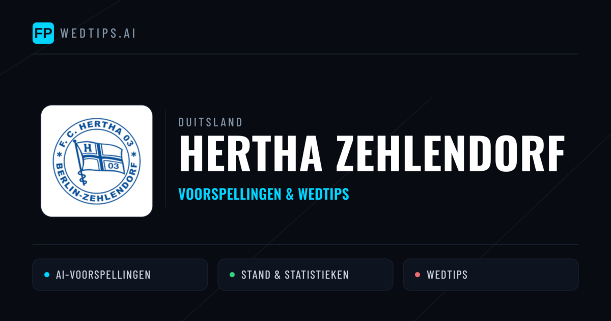 Hertha Zehlendorf voorspellingen & statistieken