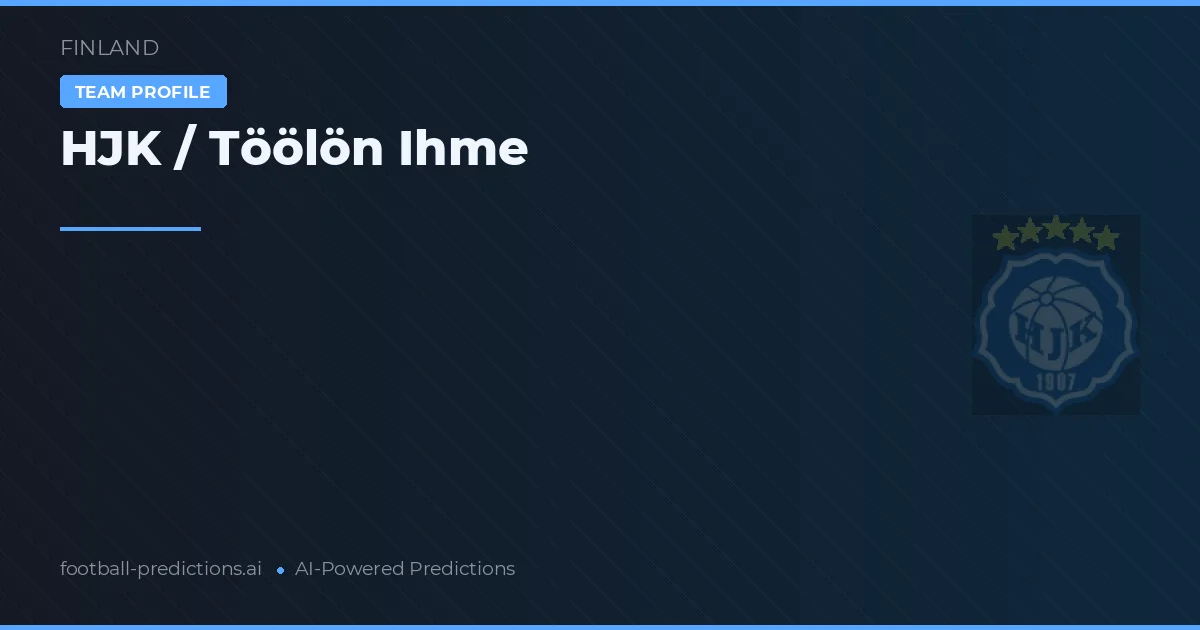 HJK / Töölön Ihme voorspellingen & statistieken