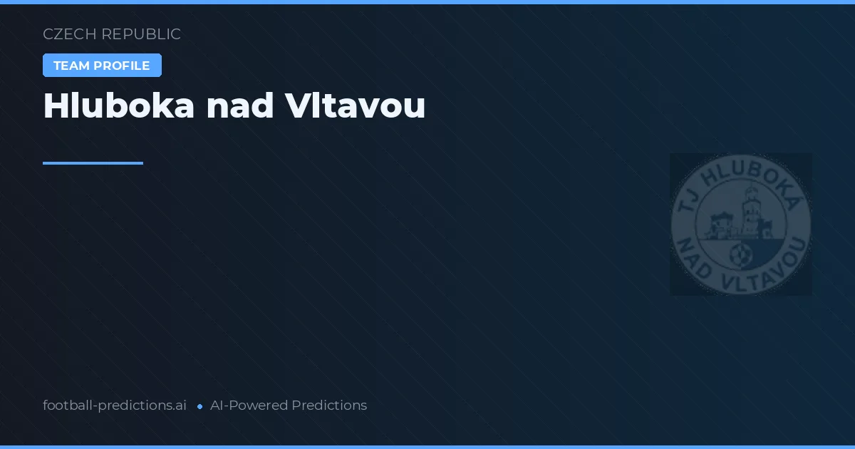 Hluboká nad Vltavou voorspellingen & statistieken