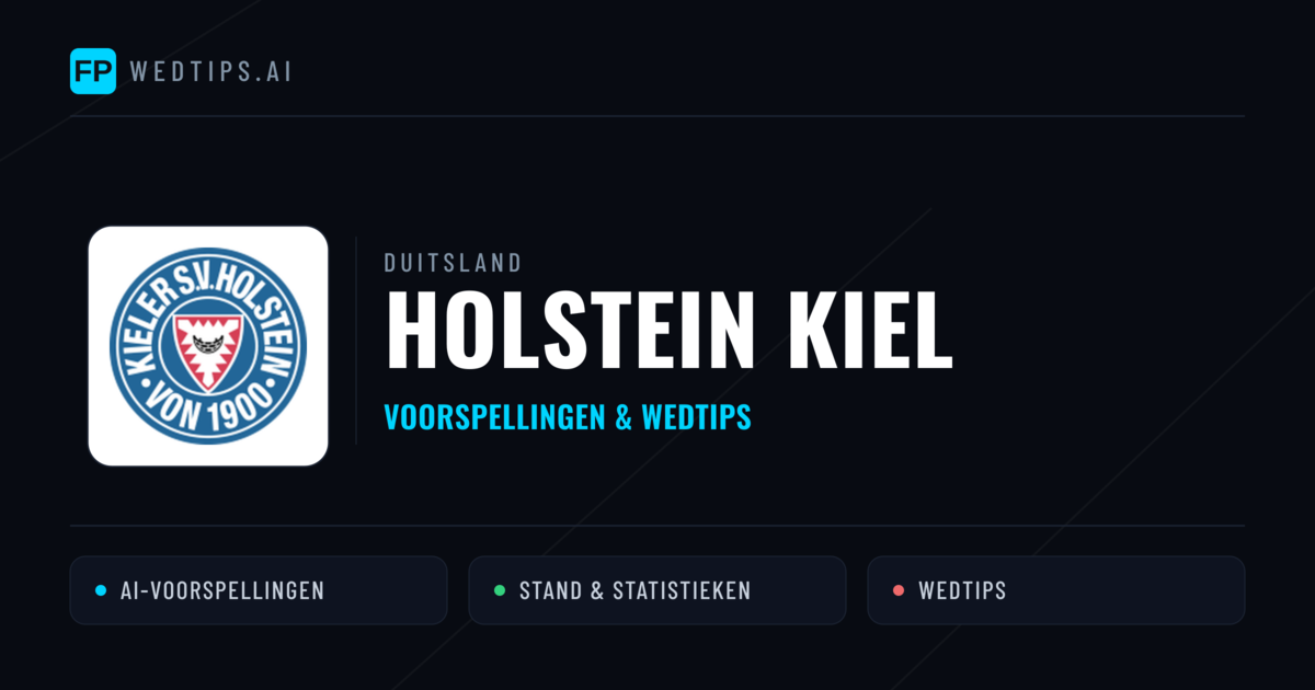Holstein Kiel voorspellingen & statistieken