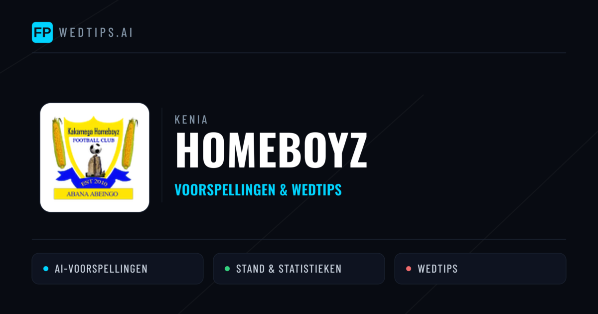 Homeboyz voorspellingen & statistieken