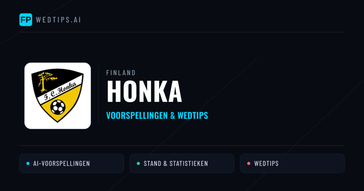 Honka voorspellingen & statistieken