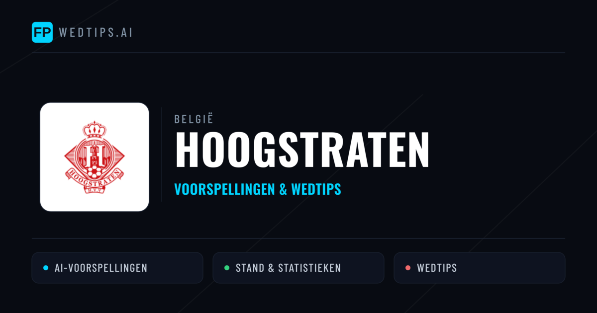 Hoogstraten voorspellingen & statistieken