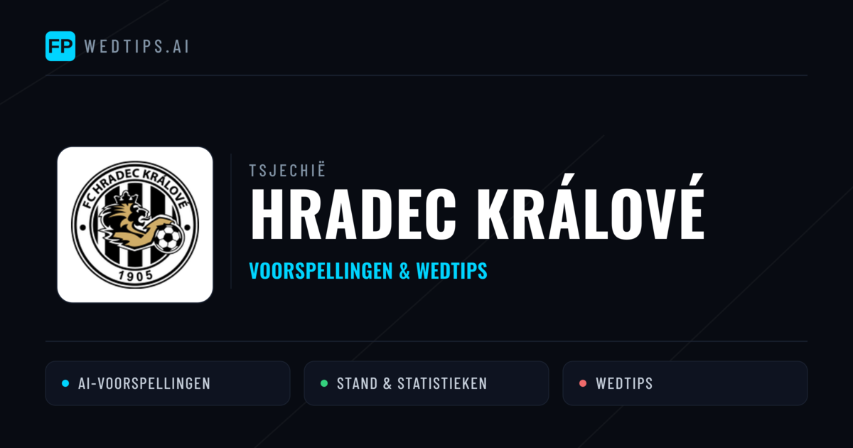 Hradec Králové voorspellingen & statistieken