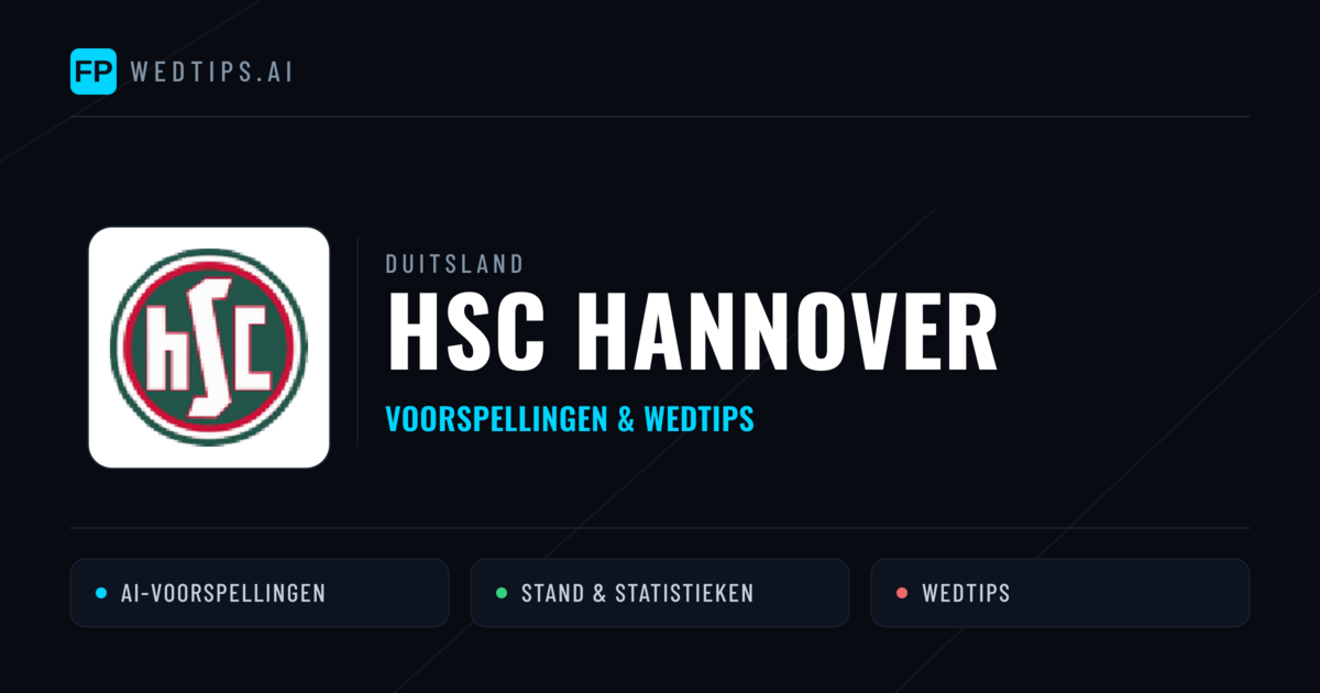 HSC Hannover voorspellingen & statistieken