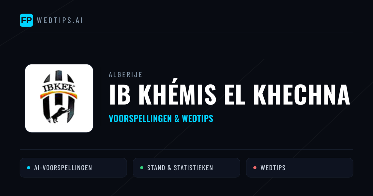 IB Khémis El Khechna voorspellingen & statistieken