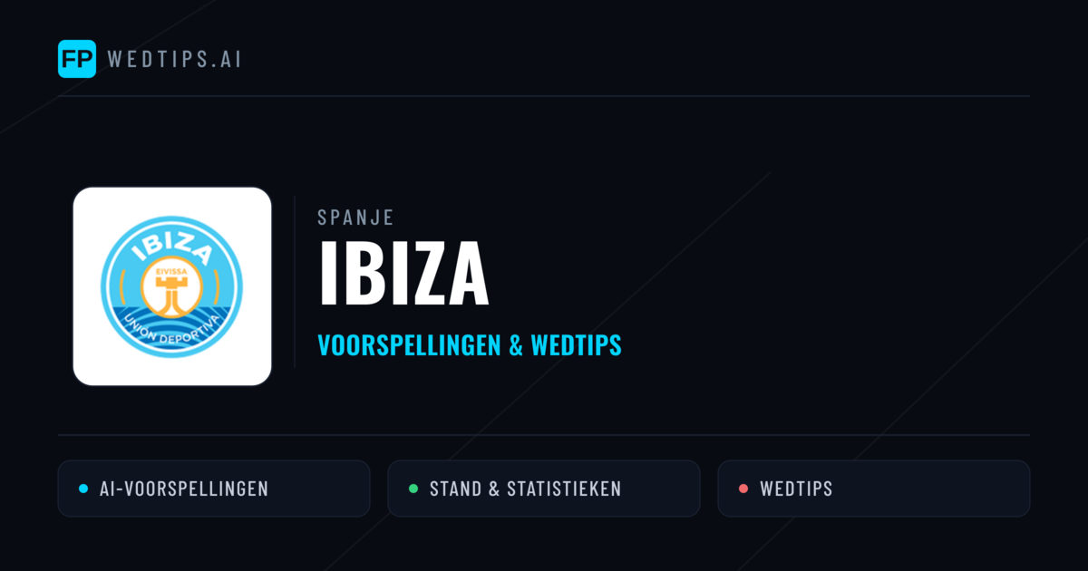 Ibiza voorspellingen & statistieken