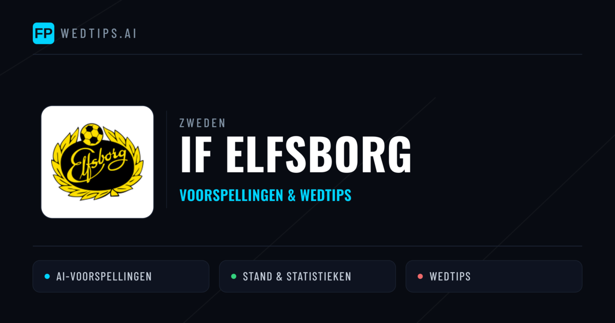 IF Elfsborg voorspellingen & statistieken