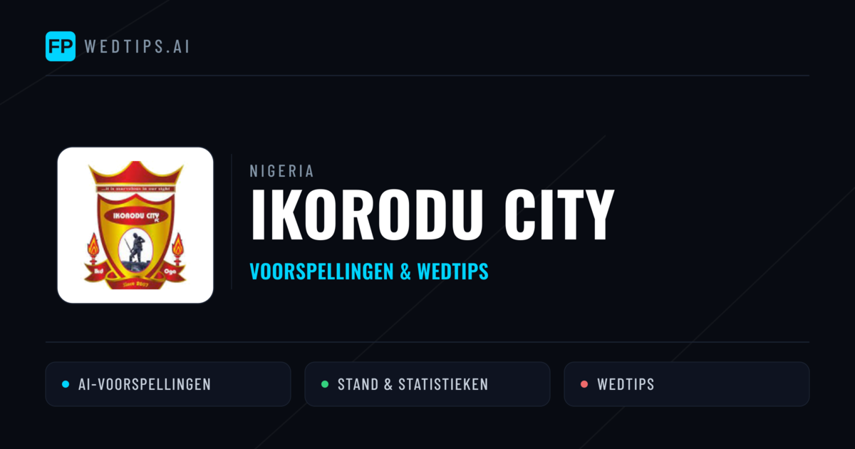 Ikorodu City voorspellingen & statistieken
