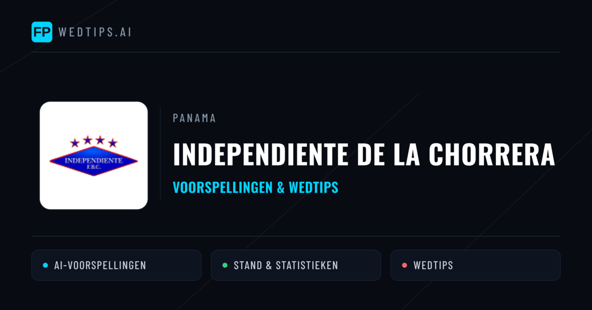 Independiente de La Chorrera voorspellingen & statistieken