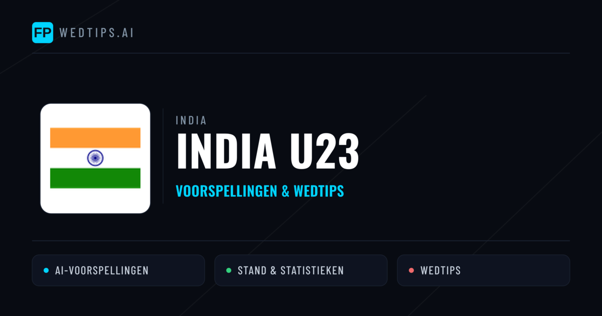 India U23 voorspellingen & statistieken
