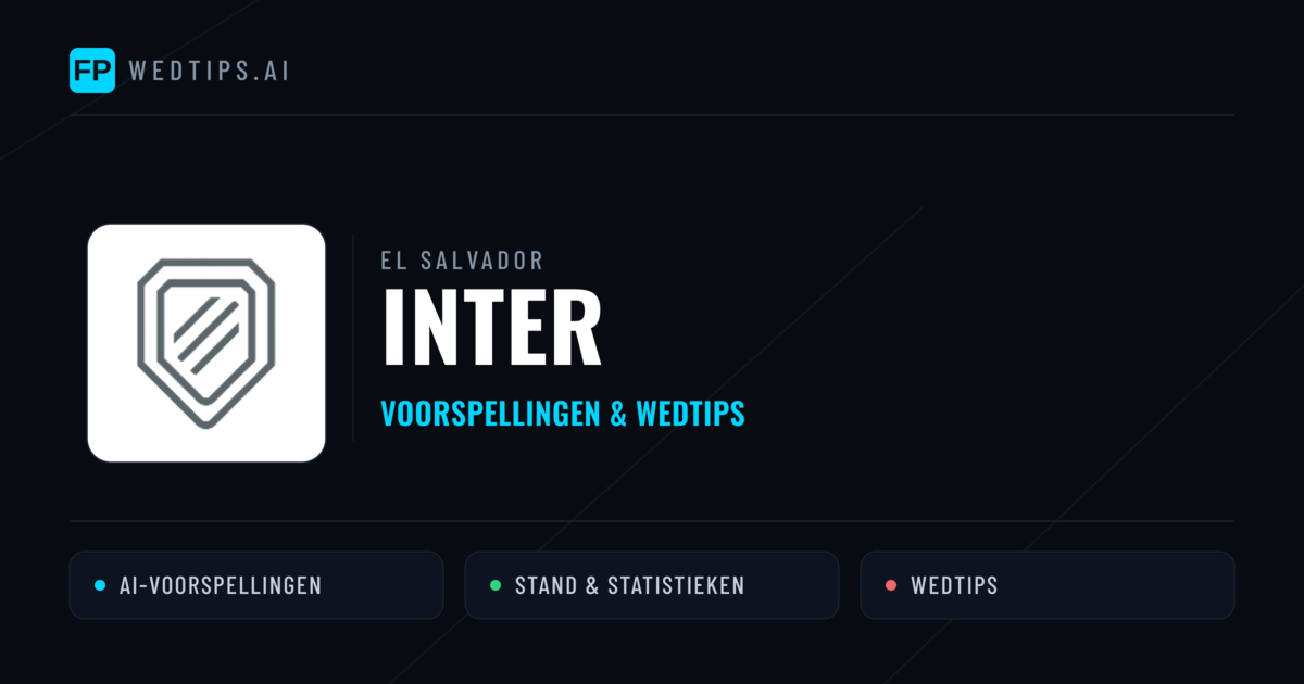 Inter voorspellingen & statistieken