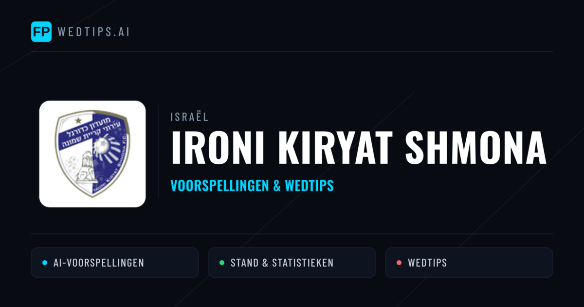 Ironi Kiryat Shmona voorspellingen & statistieken