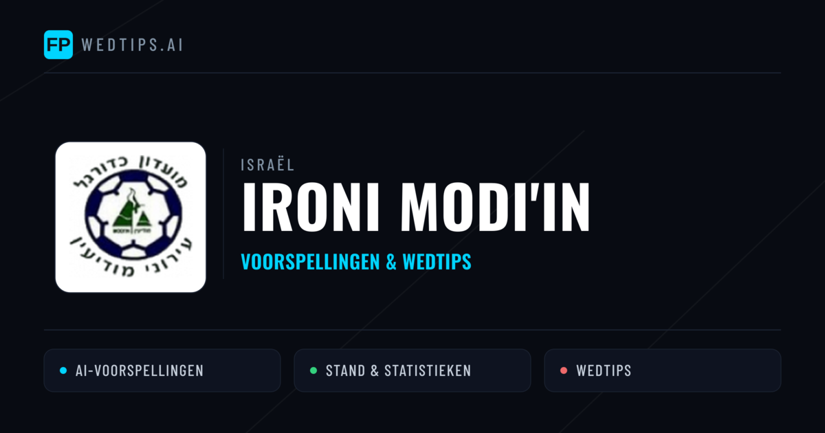 Ironi Modi'in voorspellingen & statistieken