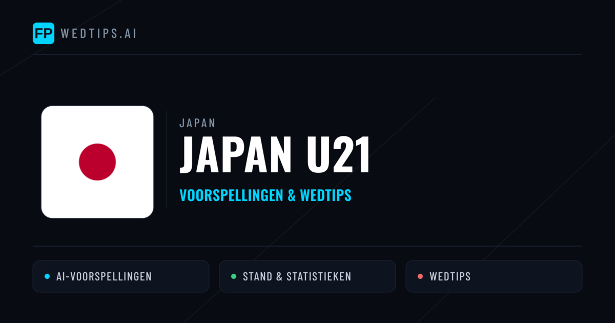 Japan U21 voorspellingen & statistieken