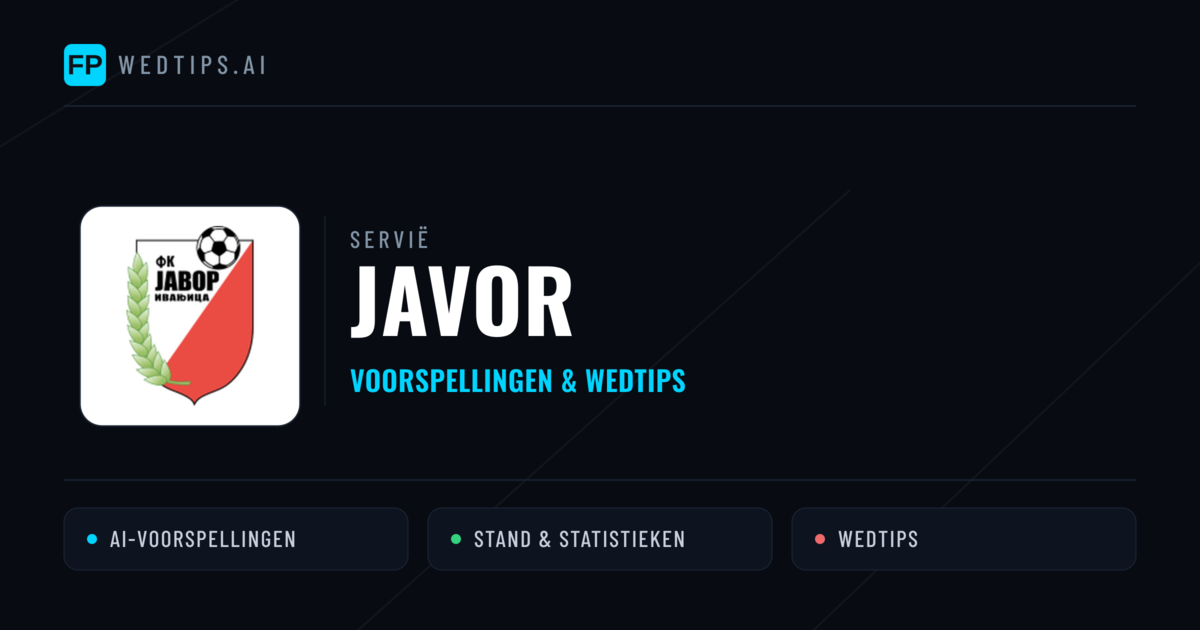 Javor voorspellingen & statistieken