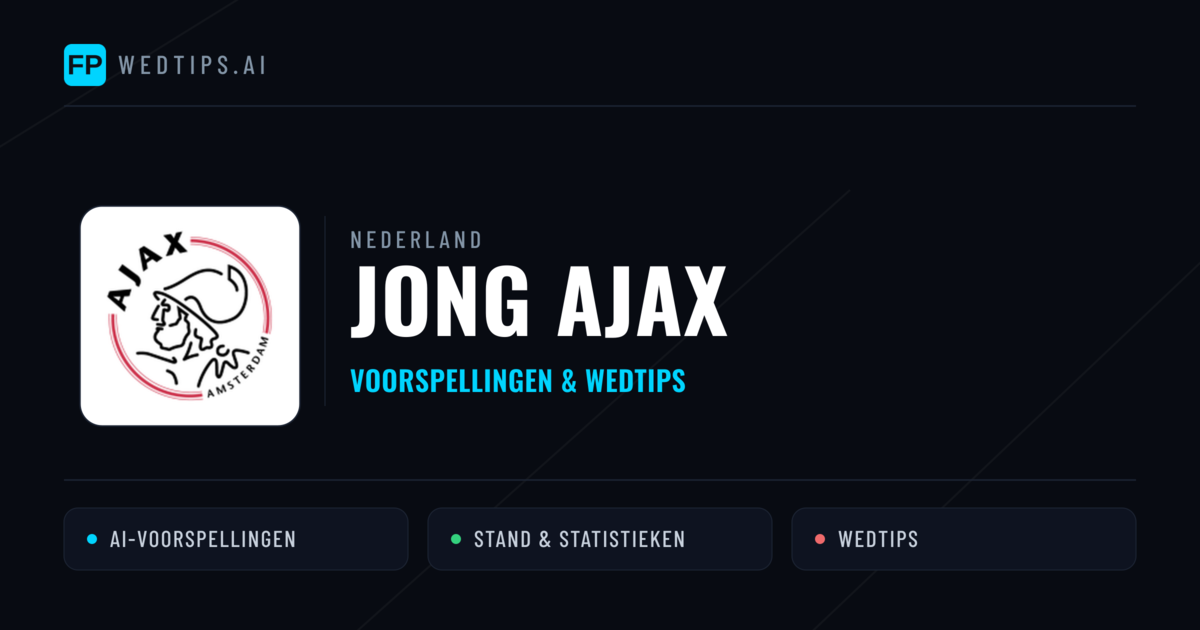 Jong Ajax voorspellingen & statistieken