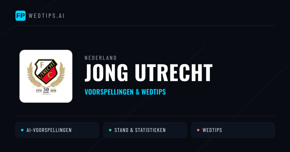 Jong Utrecht voorspellingen & statistieken