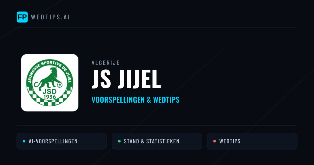 JS Jijel voorspellingen & statistieken