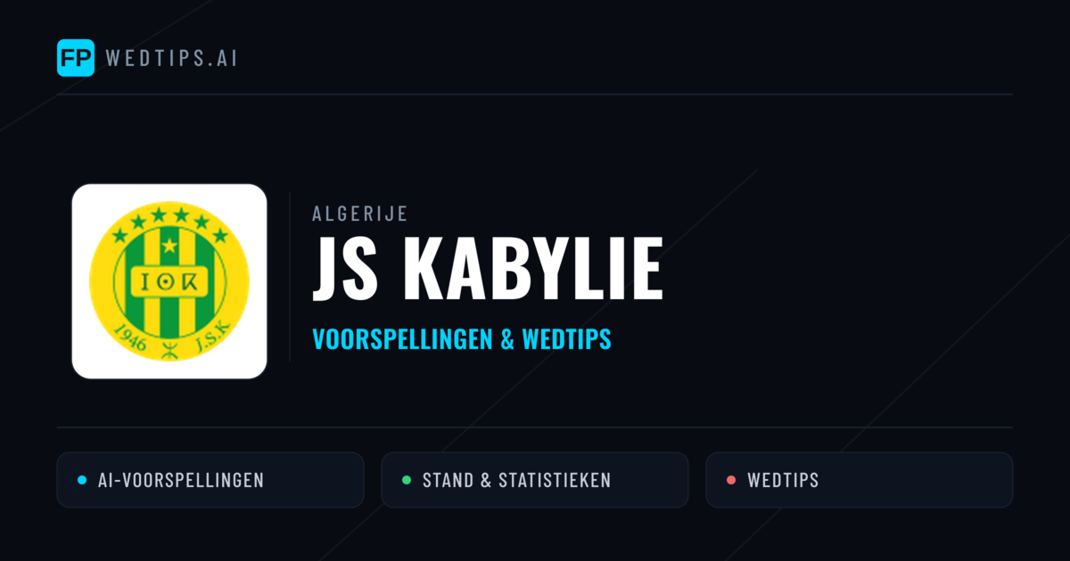 JS Kabylie voorspellingen & statistieken