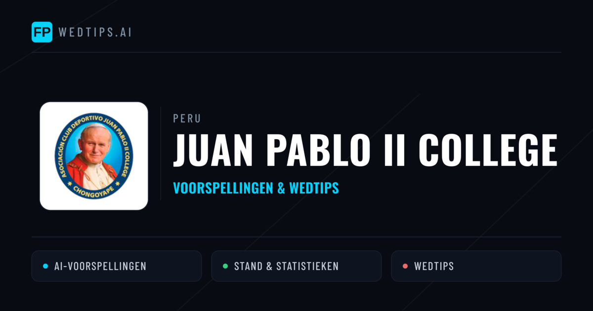 Juan Pablo II College voorspellingen & statistieken