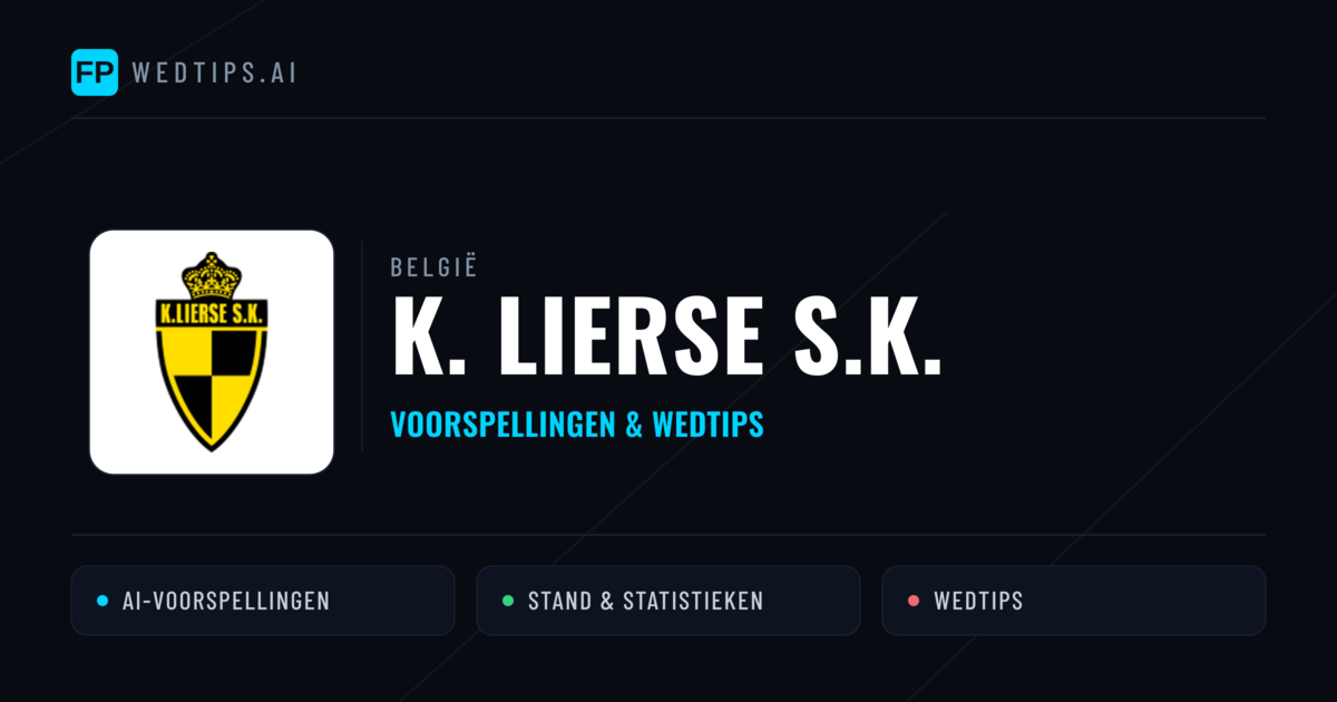 K. Lierse S.K. voorspellingen & statistieken
