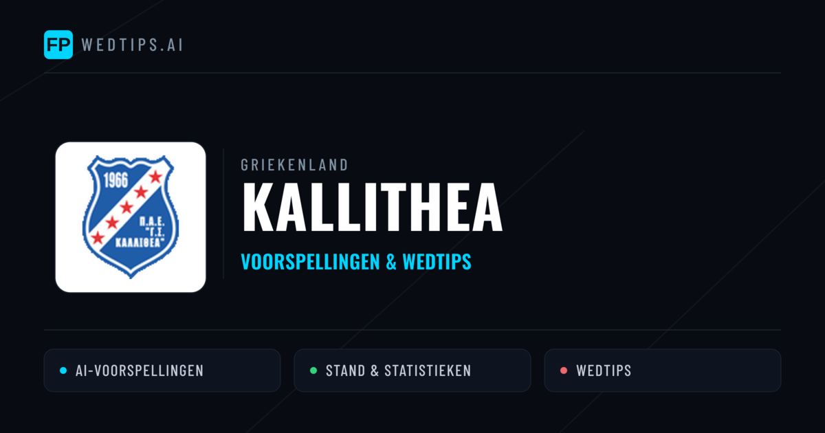 Kallithea voorspellingen & statistieken