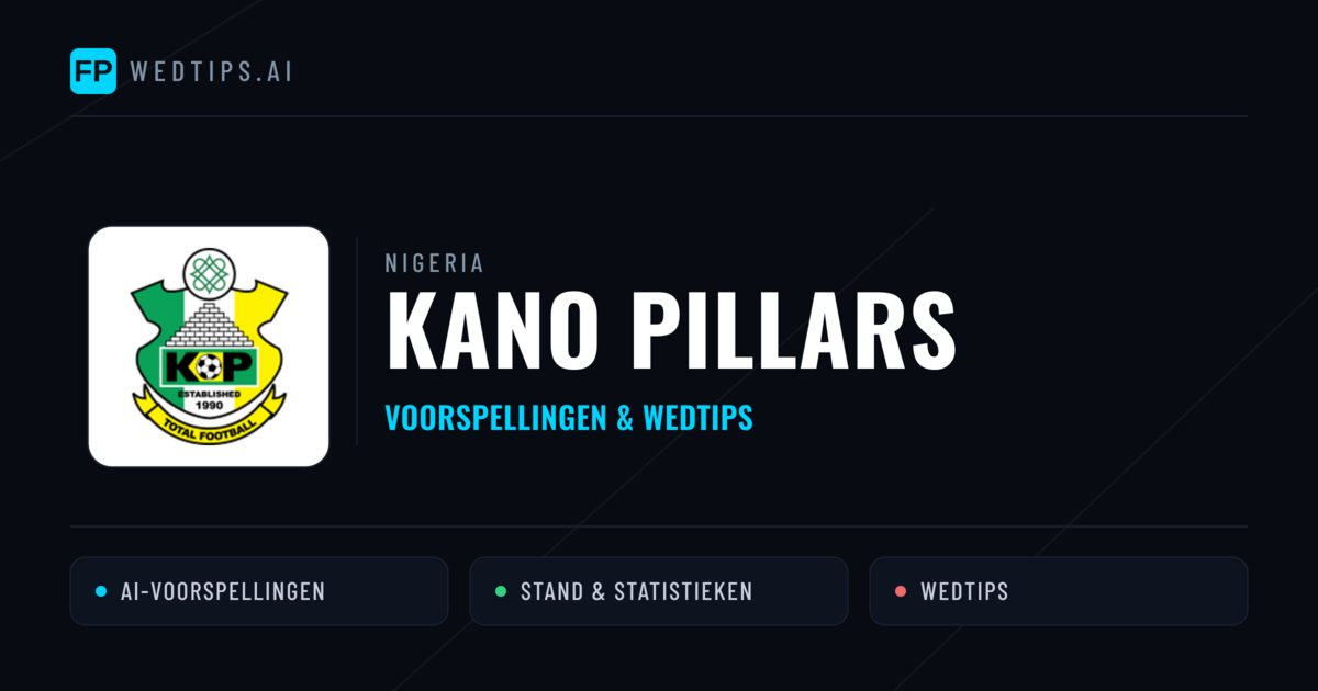 Kano Pillars voorspellingen & statistieken