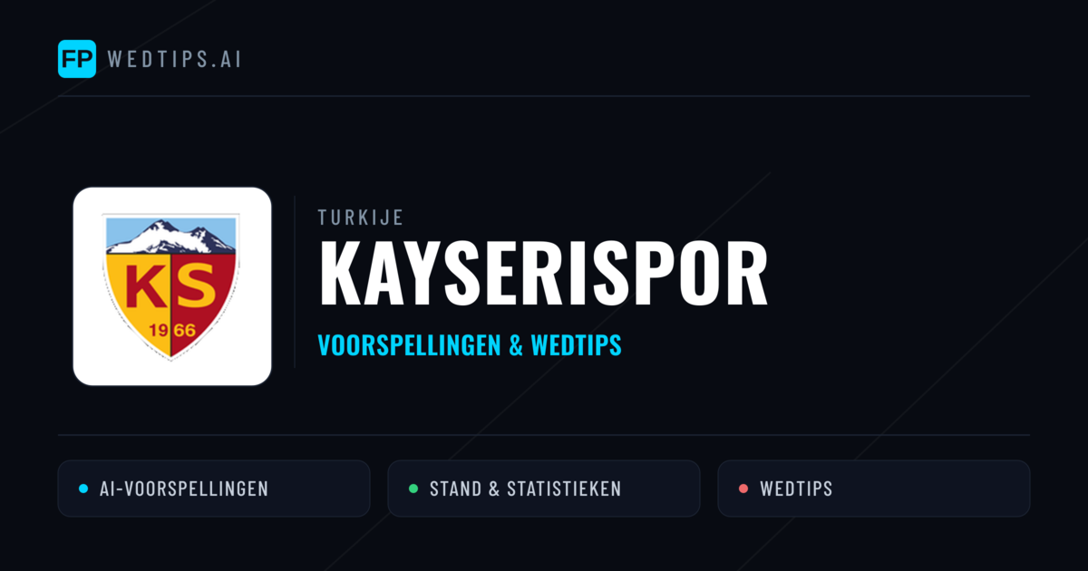 Kayserispor voorspellingen & statistieken