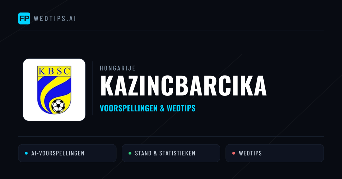 Kazincbarcika voorspellingen & statistieken