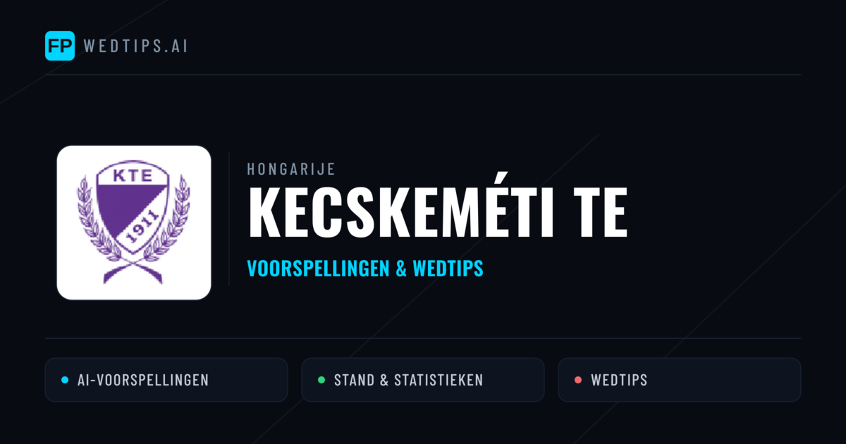 Kecskeméti TE voorspellingen & statistieken