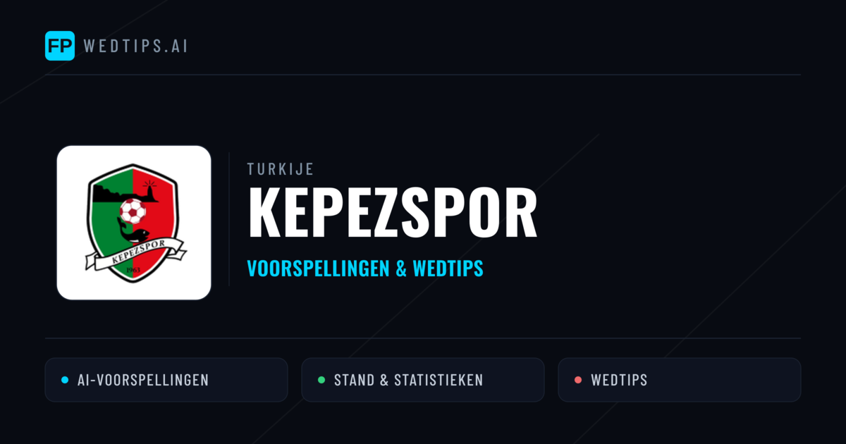 Kepezspor voorspellingen & statistieken